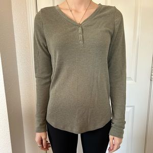 olive green Elena Gilbert style top from Time and Tru size L
